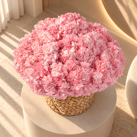 Basket arrangement Pink Petal Perfection - DJ flowers
