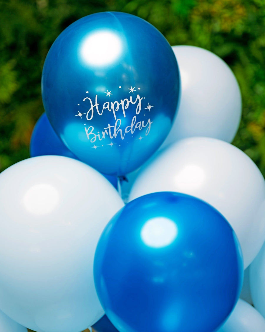 Blue cloud balloons - DJ flowers