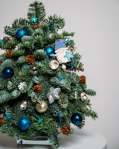 Blue Lights Christmas tree (size XS) - DJ flowers