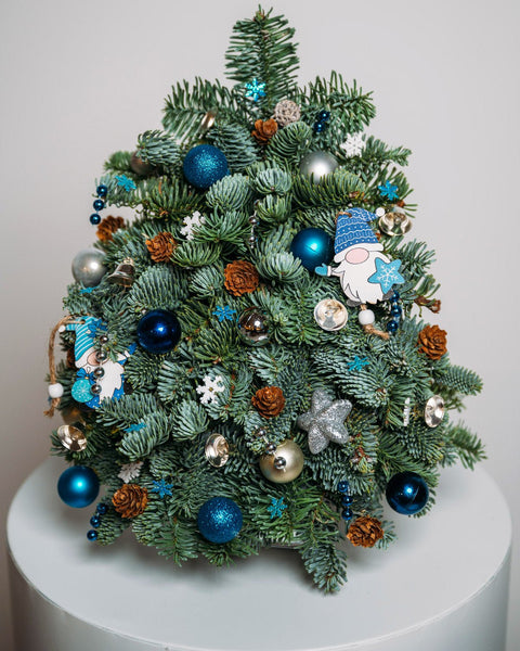 Blue Lights Christmas tree (size XS) - DJ flowers