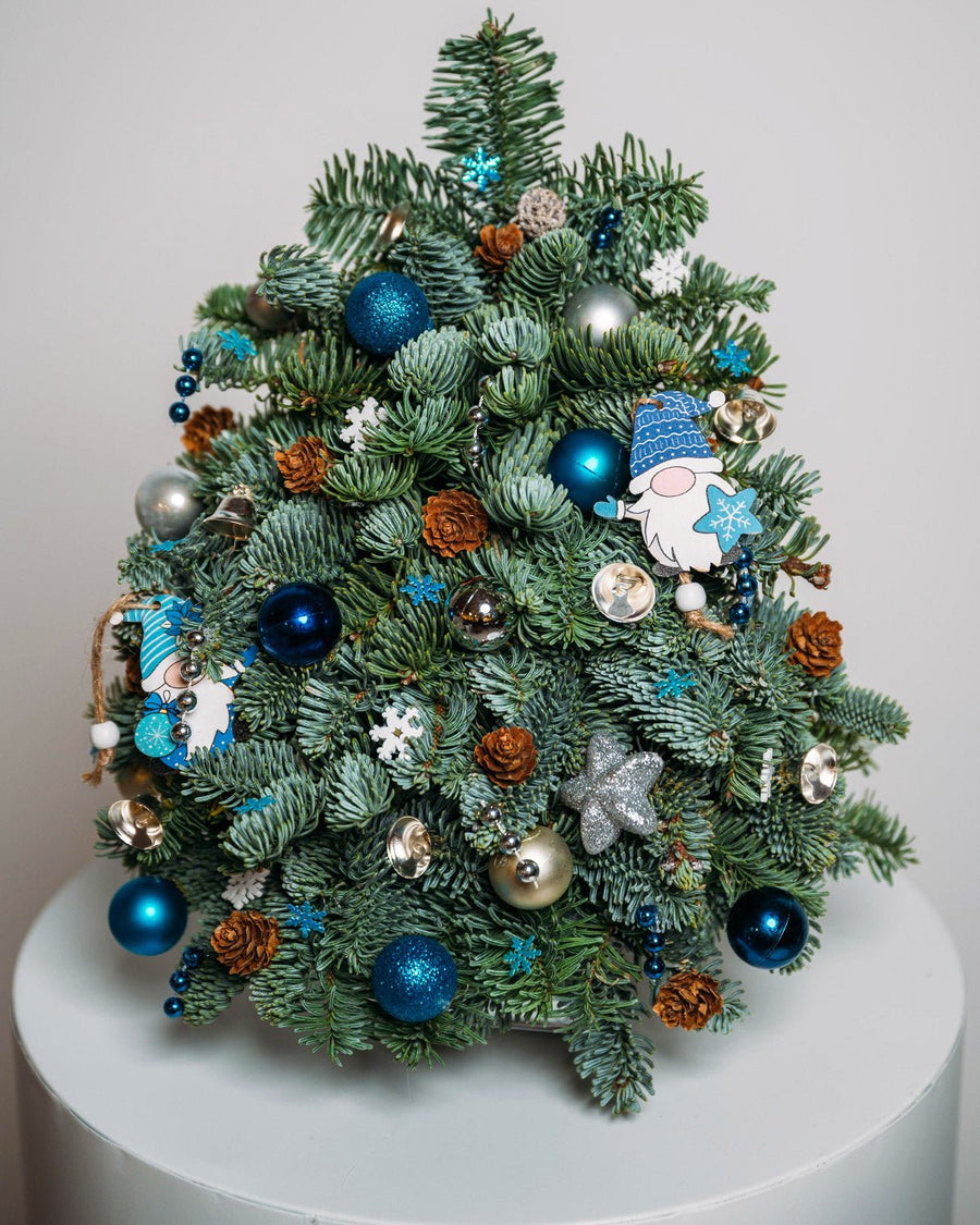 Blue Lights Christmas tree (size XS) - DJ flowers