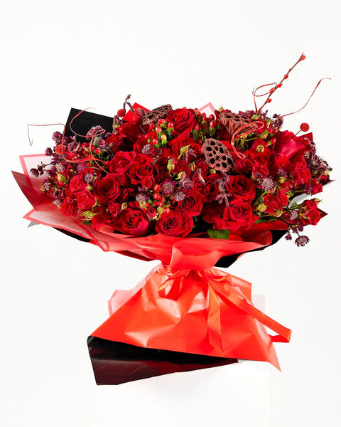 Bouquet of flowers On fire - DJ flowers