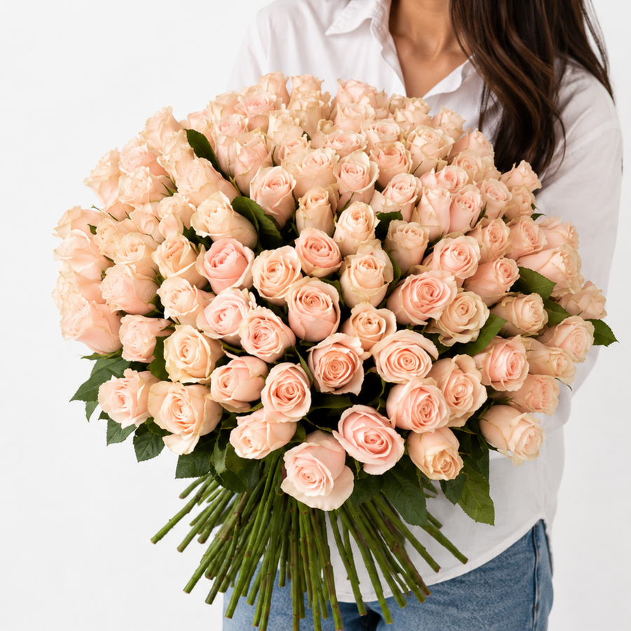 Pink rose bouquet Belle - DJ flowers