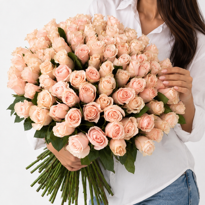 Pink rose bouquet Belle - DJ flowers