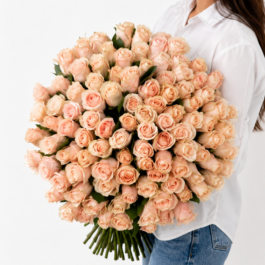 Pink rose bouquet Belle - DJ flowers