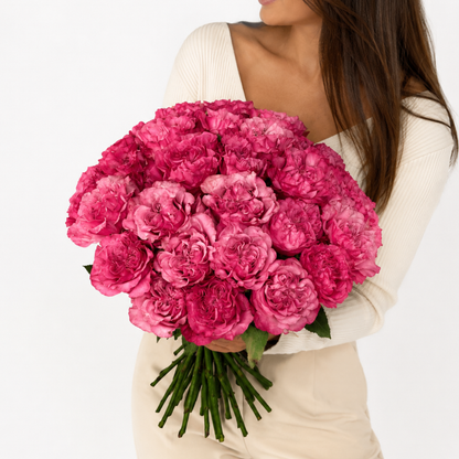 Monobouquet of garden roses Wishful - DJ flowers