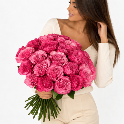 Monobouquet of garden roses Wishful - DJ flowers