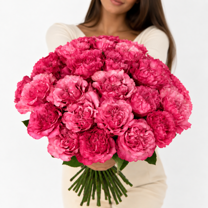 Monobouquet of garden roses Wishful - DJ flowers