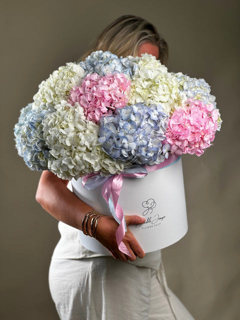 Композиция в коробке Hydrangea Horizons