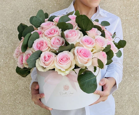 Box arrangement Pure pink - DJ flowers