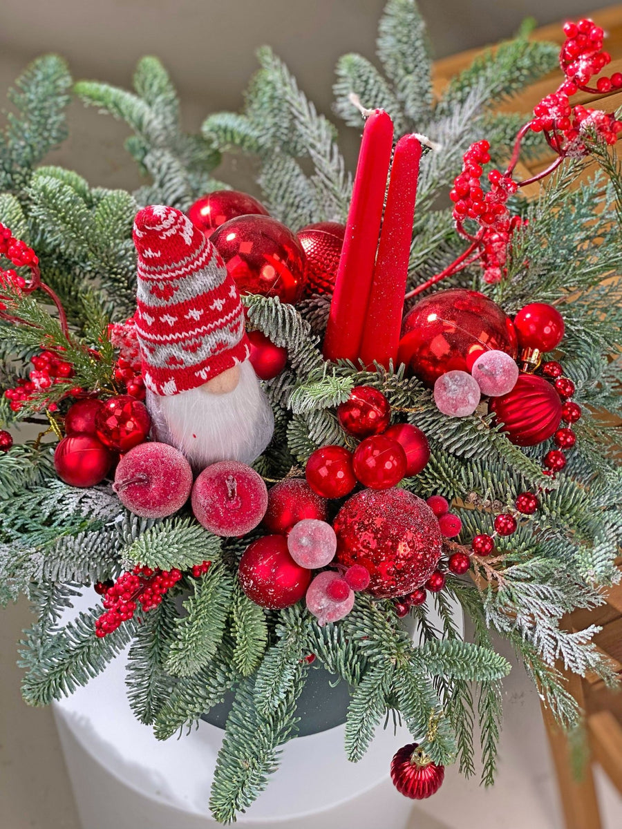 Christmas box arrangement Jingle Joy - DJ flowers