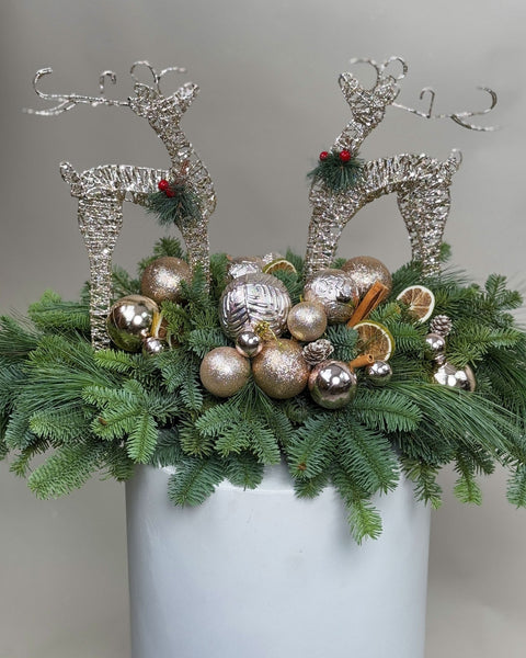 Christmas table centerpiece Dear Deer - DJ flowers