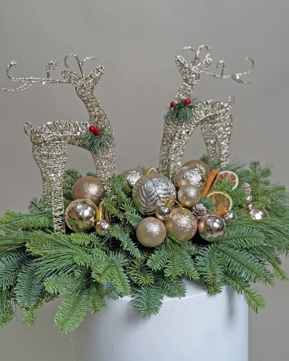Christmas table centerpiece Dear Deer - DJ flowers