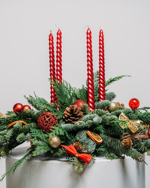 Christmas table centerpiece Spark the eve - DJ flowers