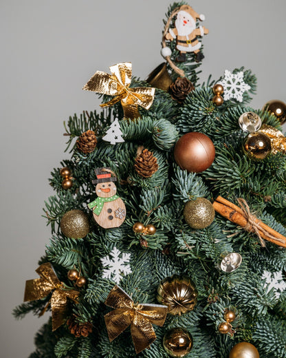 Christmas tree Bronze lights (size M) - DJ flowers