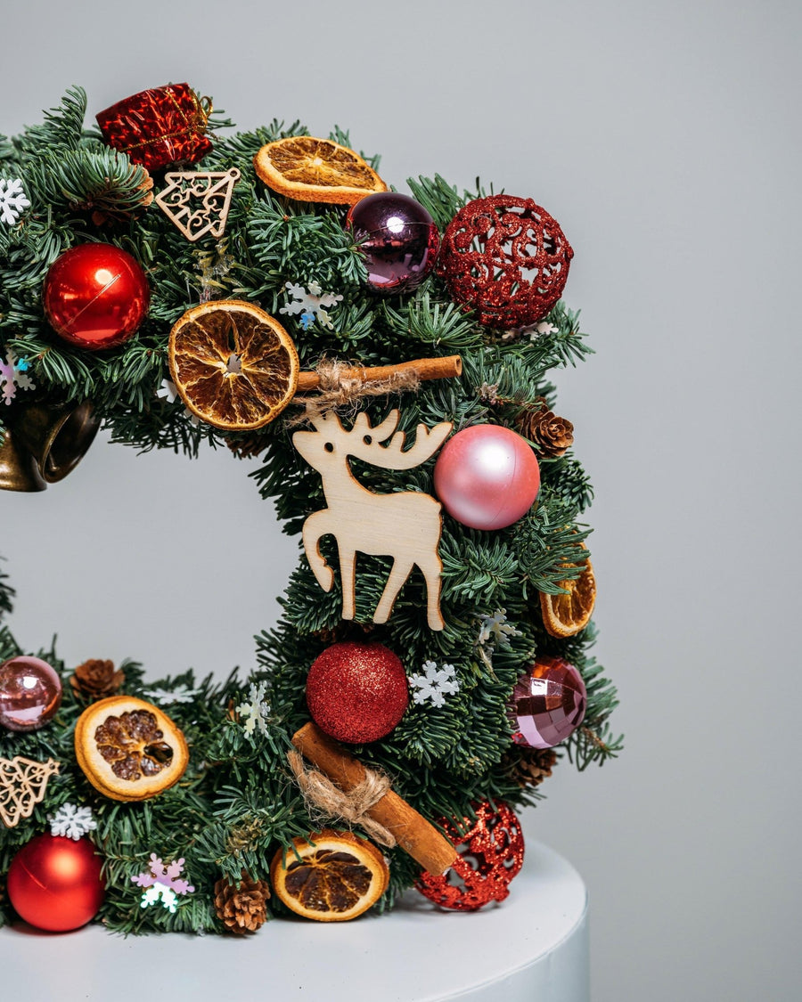 Christmas wreath Bright lights - DJ flowers