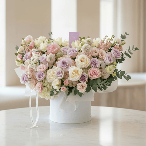 Flower box arrangement Sunshinebloom - DJ flowers