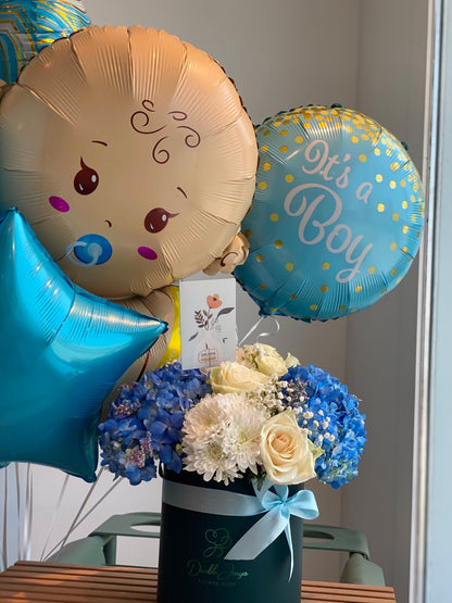 Gift set Little Prince Celebration - DJ flowers