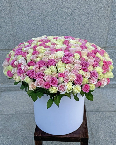 Gift set of 2 rose boxes Dreamscape Blossom - DJ flowers