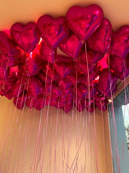Heart-shaped balloon bundle Heartfelt Celebration - DJ flowers