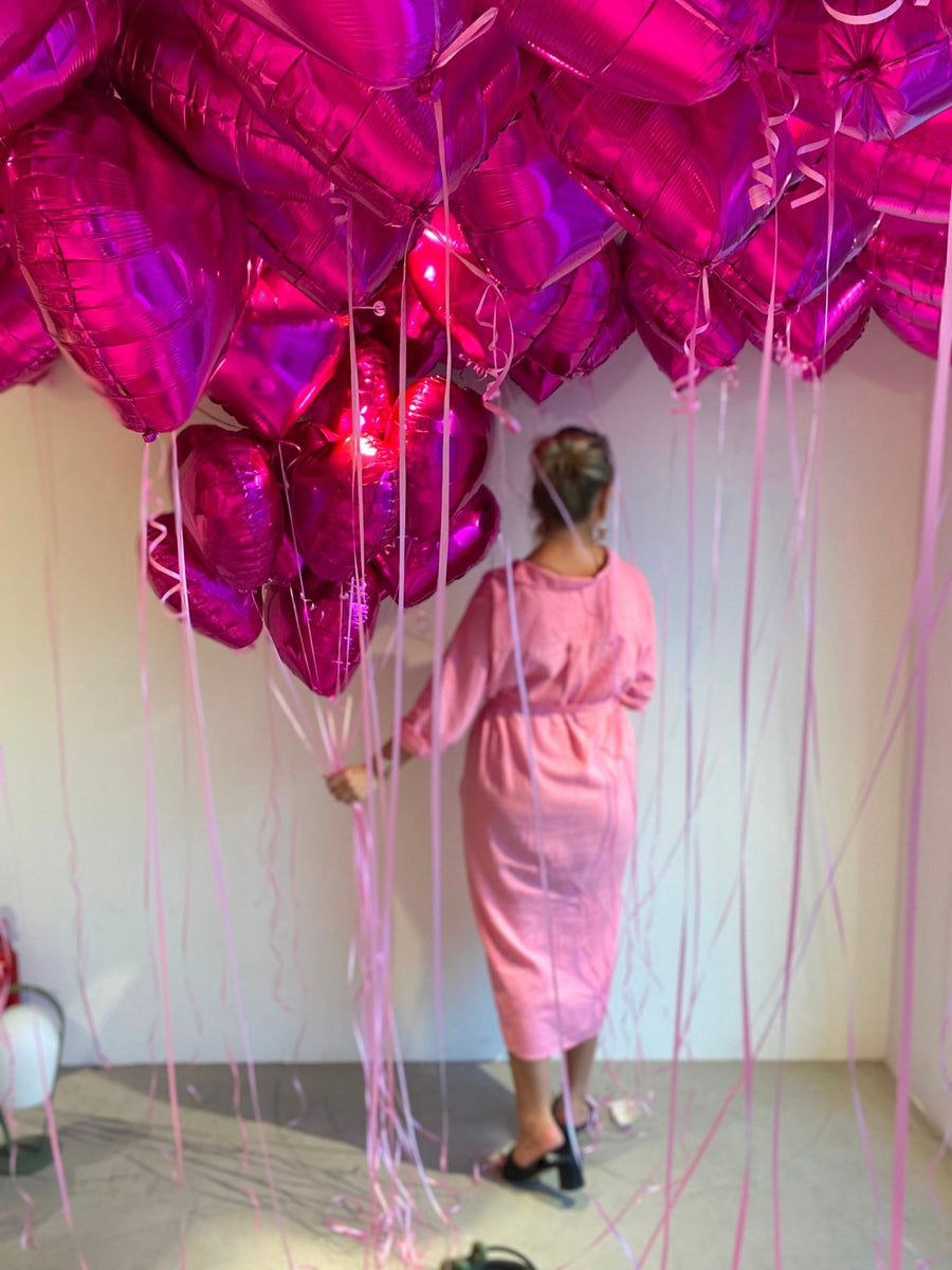 Heart-shaped balloon bundle Heartfelt Celebration - DJ flowers
