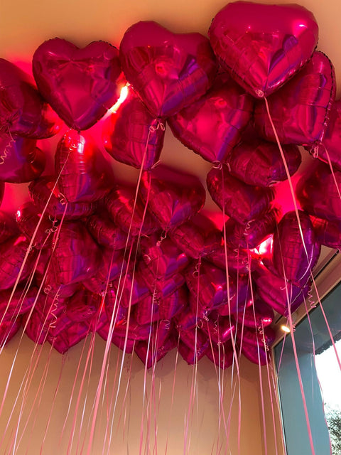 Heart-shaped balloon bundle Heartfelt Celebration - DJ flowers