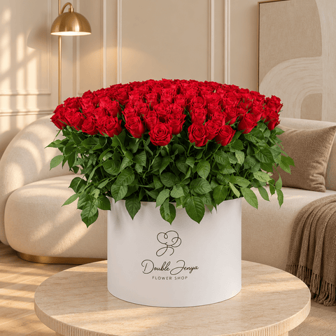 Heartfelt Red Rose Box - DJ flowers