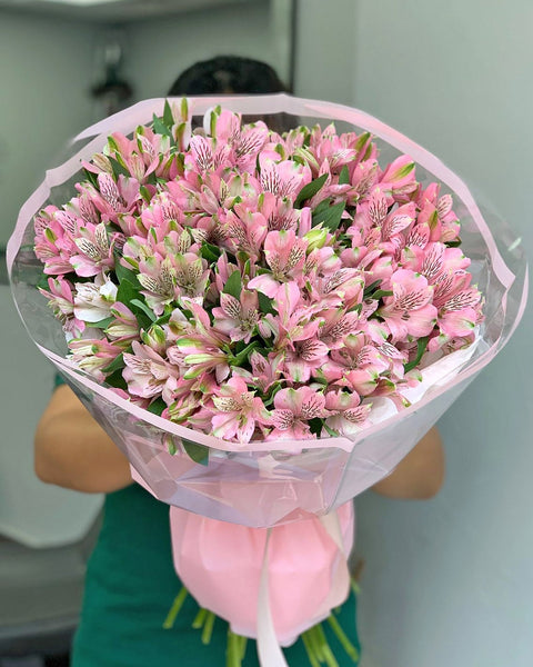 Monobouquet of alstroemerias Pink Crush - DJ flowers