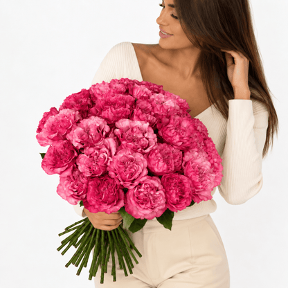 Monobouquet of garden roses Wishful - DJ flowers