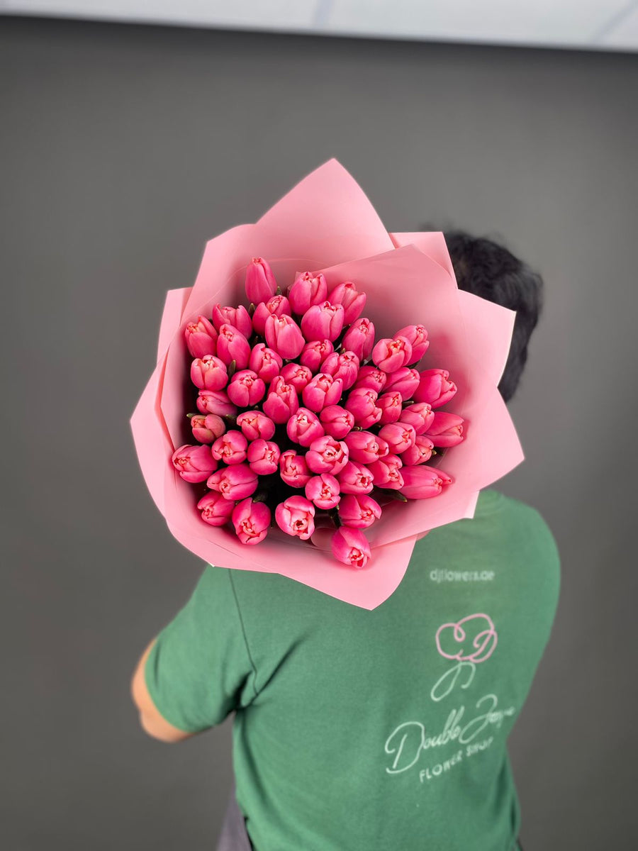 Monobouquet of tulips Dewy Dawn - DJ flowers