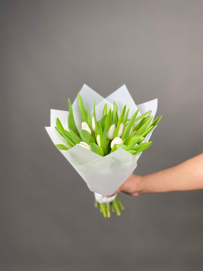 Monobouquet of tulips Morning Haze - DJ flowers