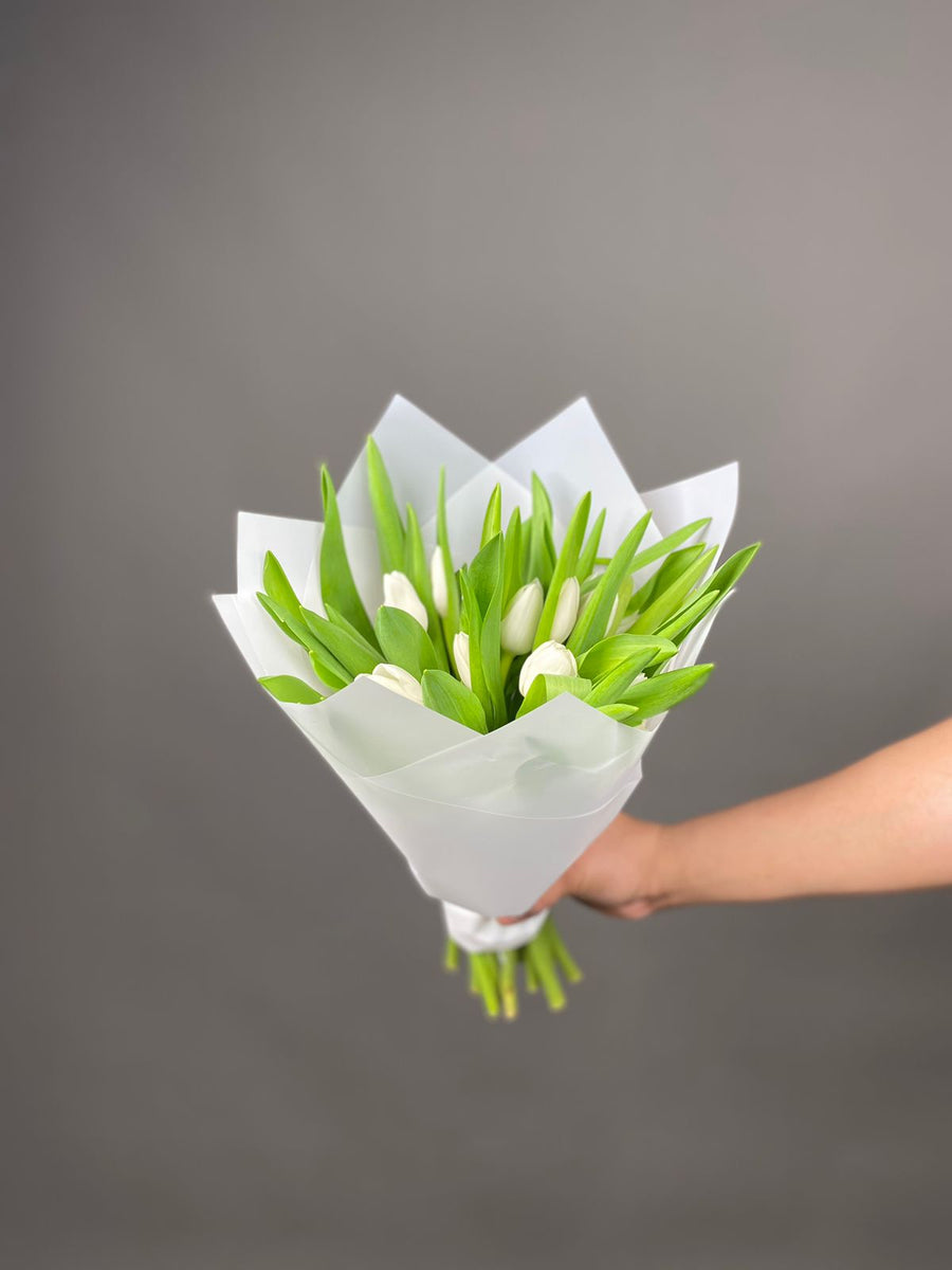 Monobouquet of tulips Morning Haze - DJ flowers
