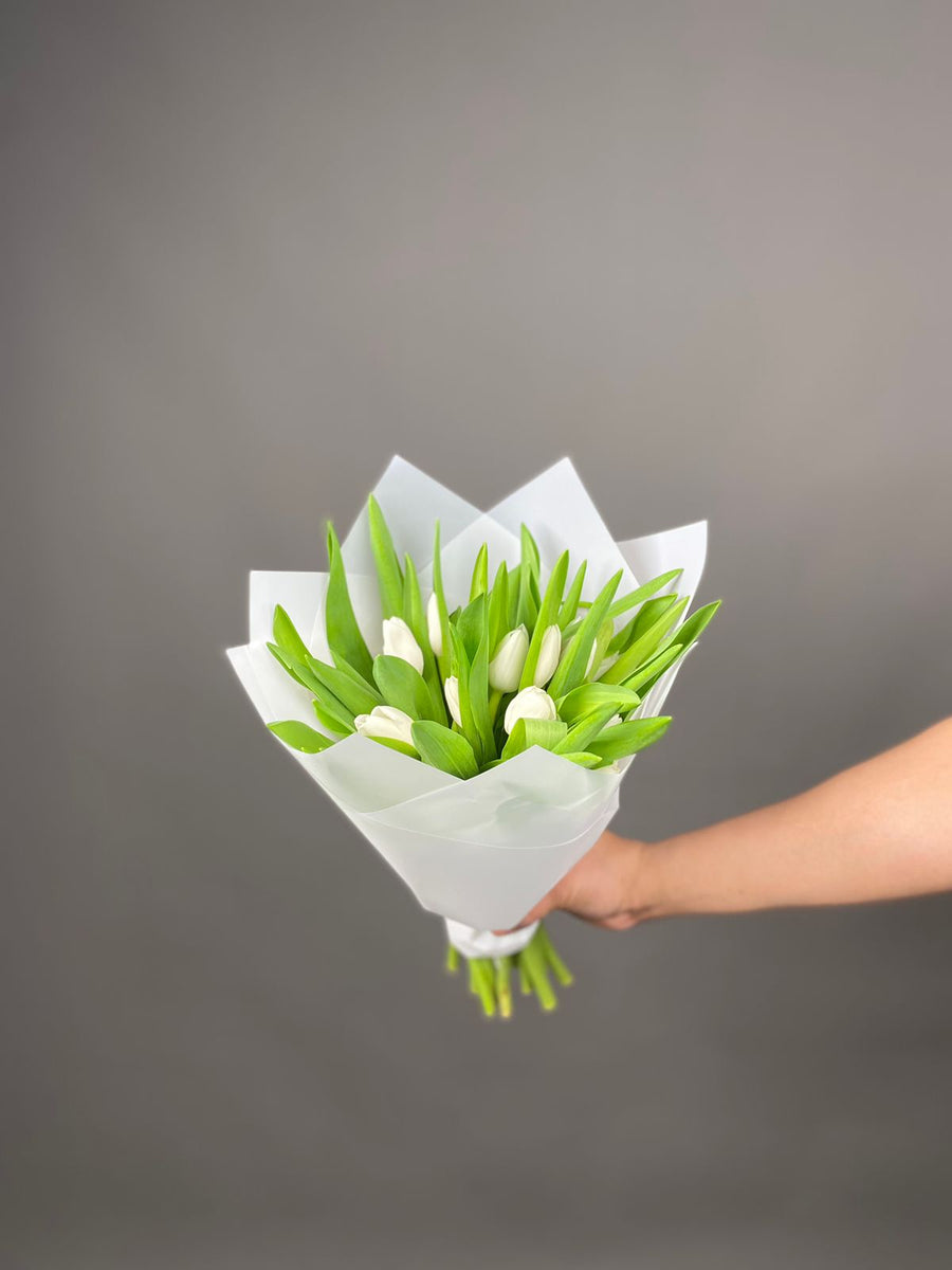 Monobouquet of tulips Morning Haze - DJ flowers