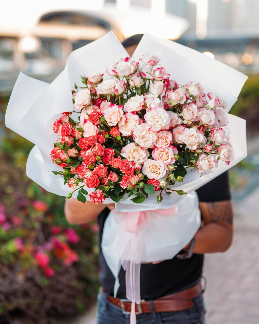 Монобукет Spray rose mix