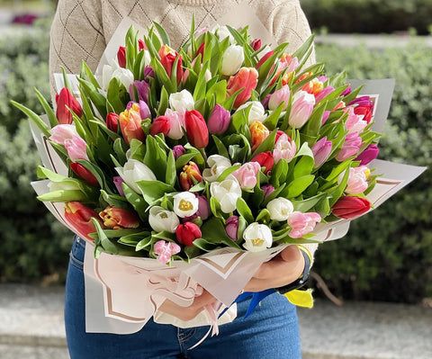Monobouquets Tulip mixed bouquet tulips - DJ flowers