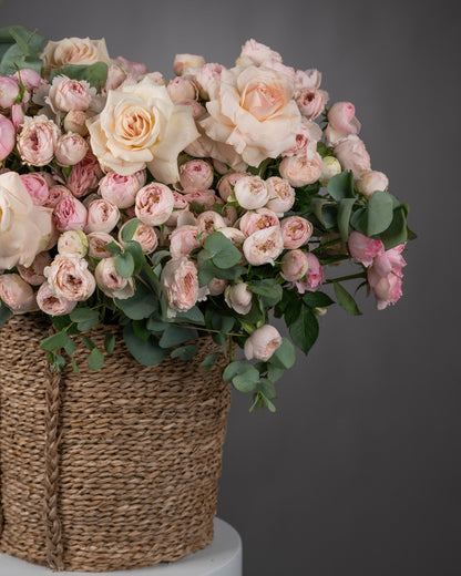 Peachy Petal Haven Basket - DJ flowers