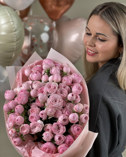 Peony roses bouquet First feeling - DJ flowers