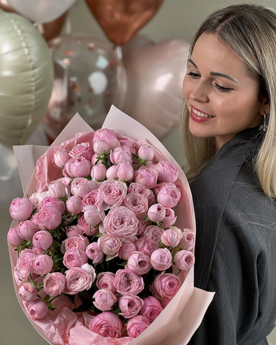 Peony roses bouquet First feeling - DJ flowers