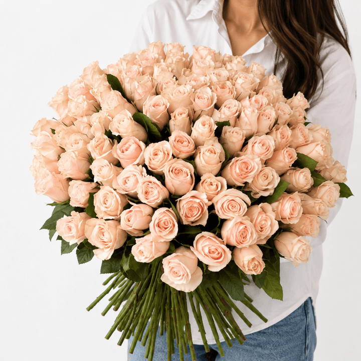 Pink rose bouquet Belle - DJ flowers