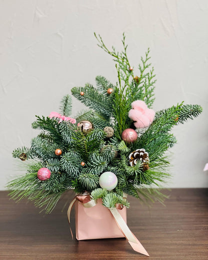 Композиция Pink spirit of Christmas