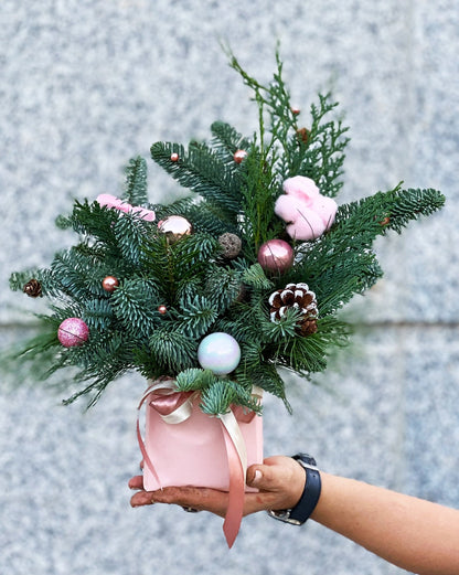 Pink spirit of Christmas - DJ flowers