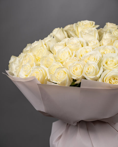 Rose bouquet Snowy Serenity - DJ flowers