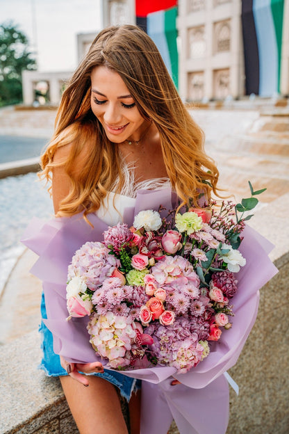 Signature bouquet Purple thougths - DJ flowers