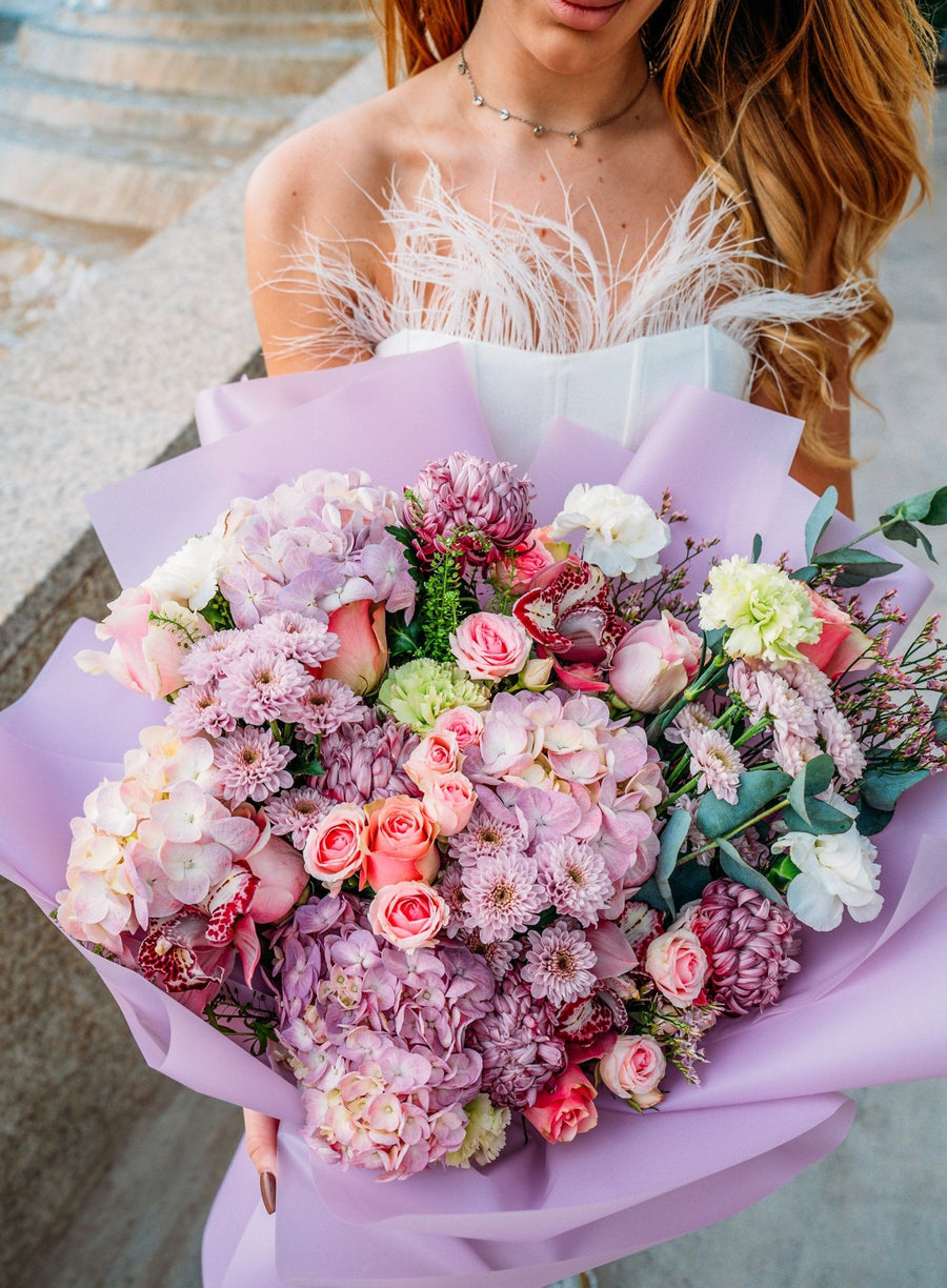Signature bouquet Purple thougths - DJ flowers
