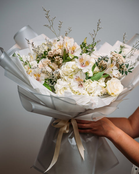 Signature bouquet Snow Beauty - DJ flowers