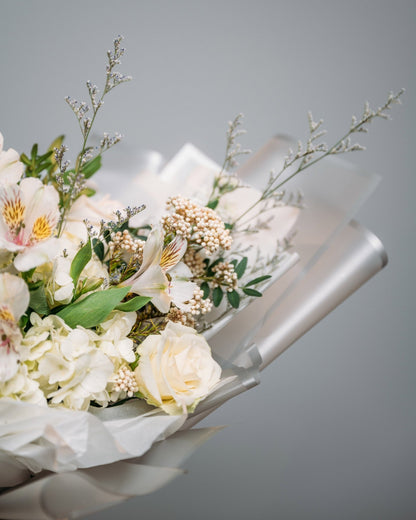 Signature bouquet Snow Beauty - DJ flowers