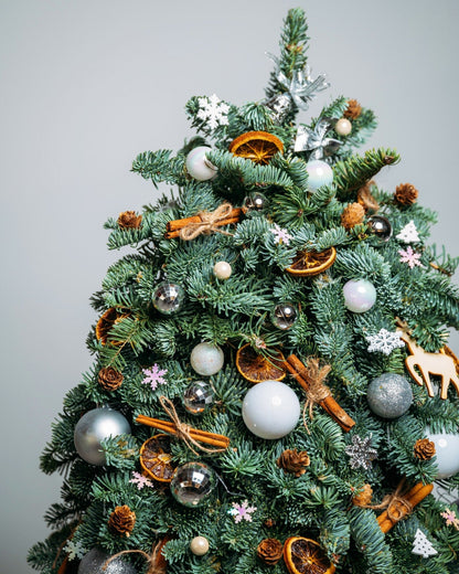 Silver Lights Christmas tree (size M) - DJ flowers