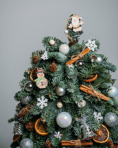 Silver Lights Christmas tree (size S) - DJ flowers
