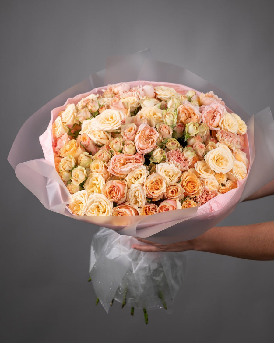 Spray roses Peachy dreams - DJ flowers