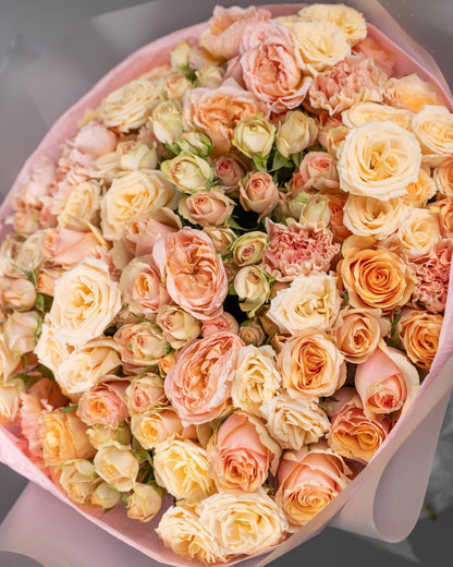 Spray roses Peachy dreams - DJ flowers